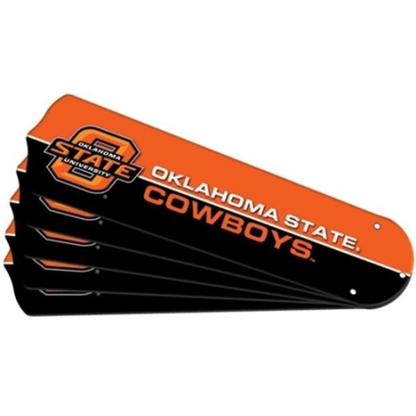 Ceiling Fan Designers Ceiling Fan Designers 7992-OKS New NCAA OKLAHOMA STATE COWBOYS 42 in. Ceiling Fan Blade Set 7992-OKS